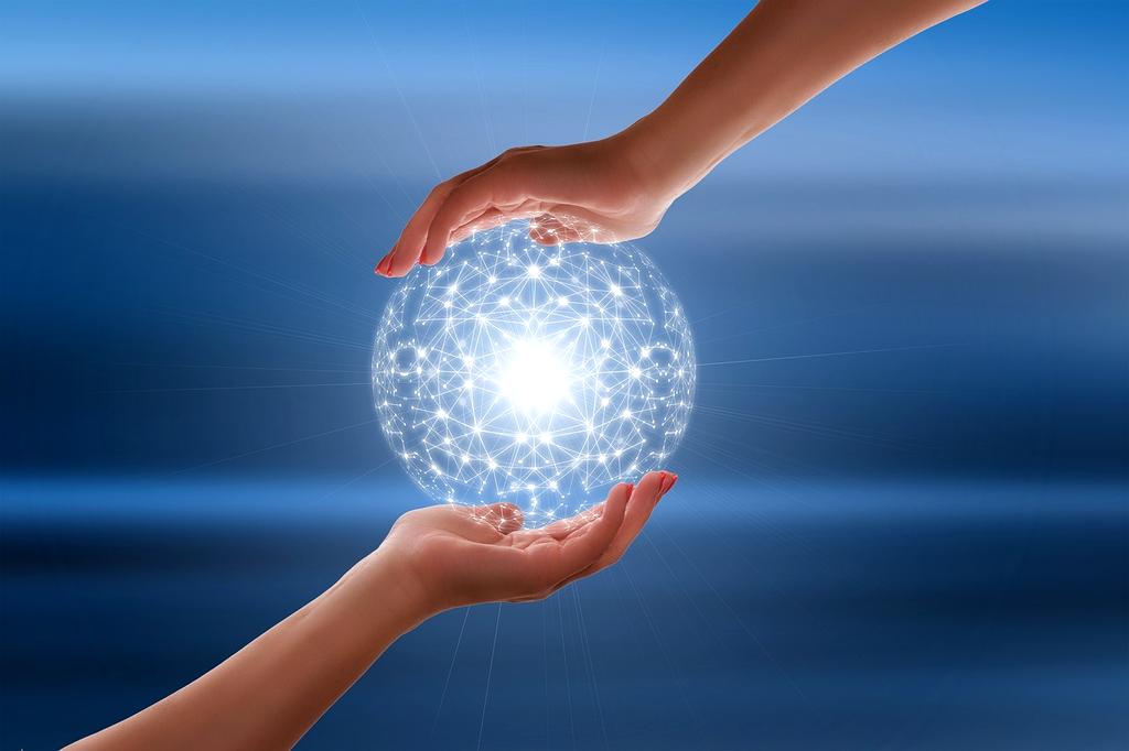 Biometric fingerprint scanner close-up